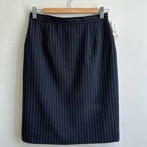 Brooks Brothers wool blend pinstripe pencil skirt women’s 8 petite